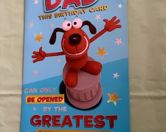 Funny Dad Birthday Card – Greatest Dad in the World – Humorous Birthday Card for Dad – Fun Illustrated Dad Card