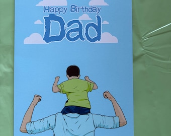 Tarjeta de cumpleaños para papá / Tarjeta de feliz cumpleaños para papá / Tarjeta de cumpleaños para papá / Tarjeta de cumpleaños para padre / Tarjeta para papá