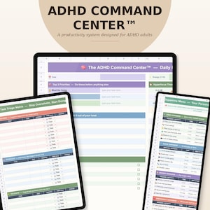 ADHD-commandocentrum | Google Sheets Levensplanner (digitale download)