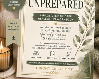 What to Do When You Feel Unprepared | 6-Page Stress and Overwhelm Workbook PDF