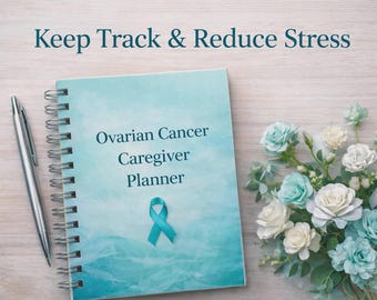 Ovarian Cancer Caregiver Planner | Appointment Organizer & Support Journal