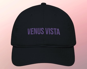 Gorra minimalista de ciencia ficción bordada - Gorra espacial Venus Vista - Estilo urbano futurista
