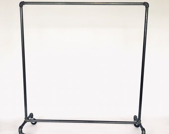 Industrial clothing rack with thicker pipe