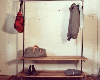 Clothing rack with Double shelves