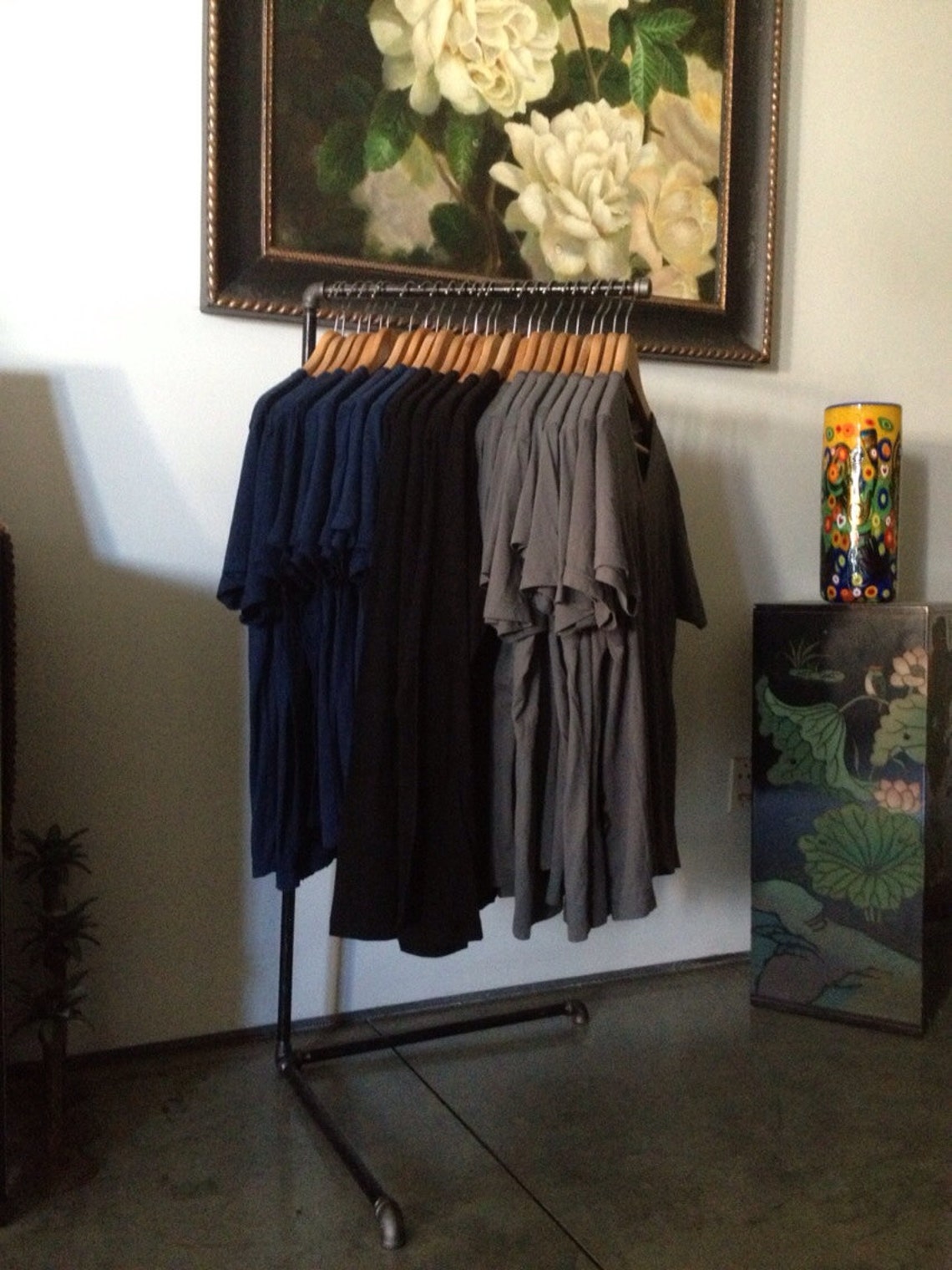 Industrial Clothing Stand Etsy