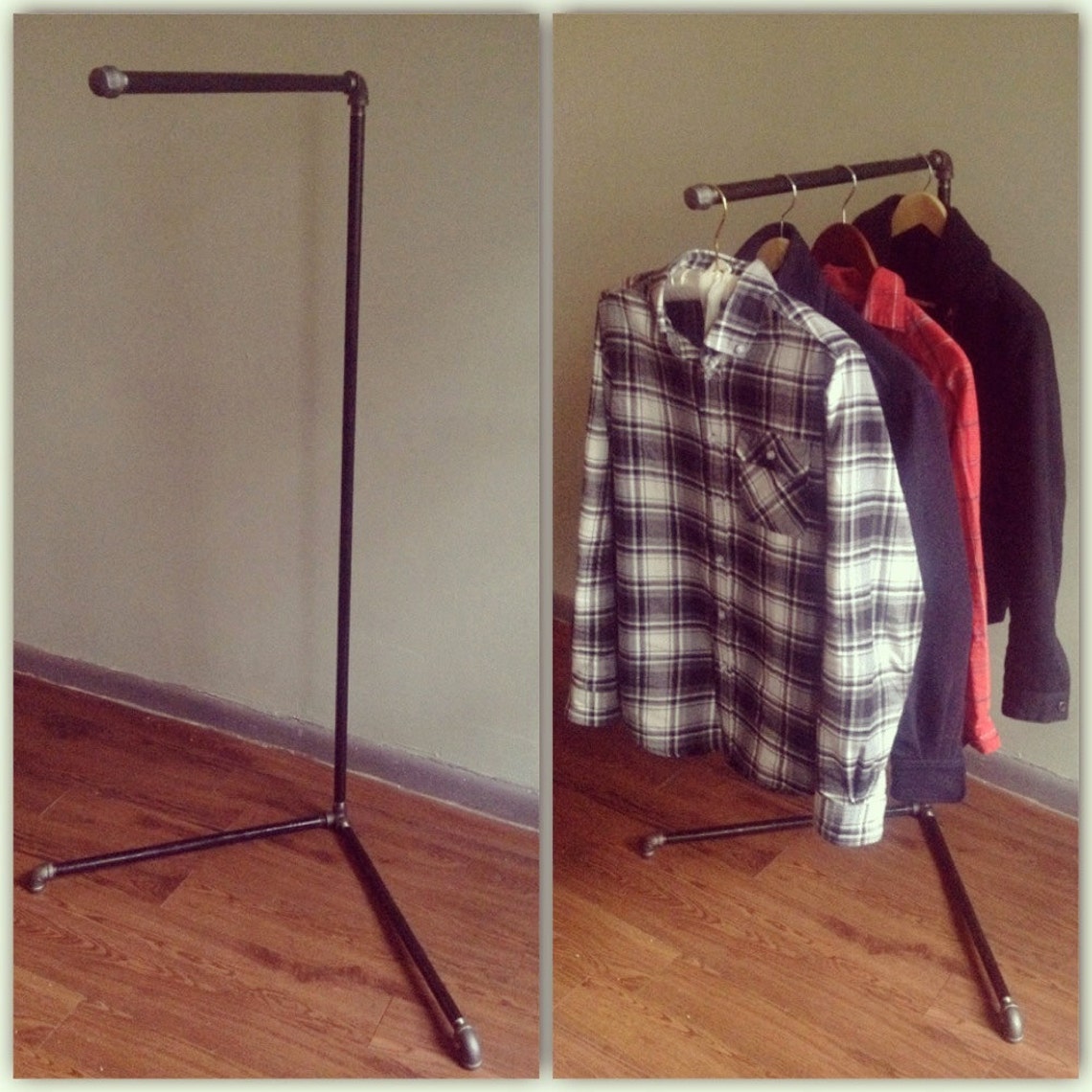 Industrial Clothing Stand Etsy