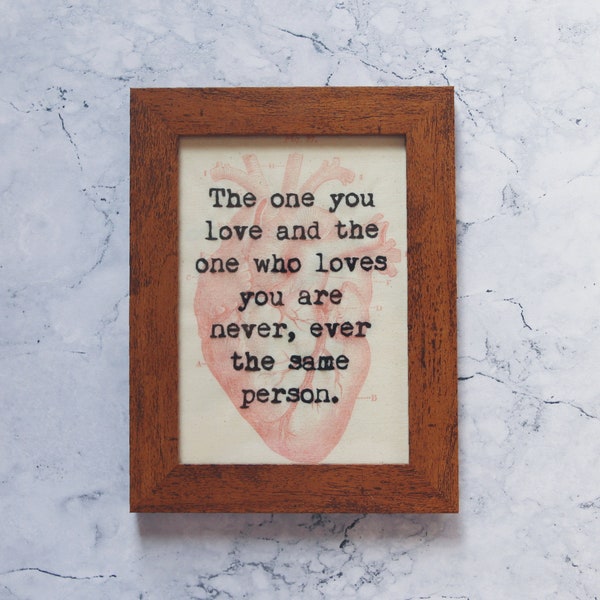 Chuck Palahniuk Embroidered Invisible Monsters Framed Quote