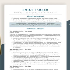 May include: A resume template with a teal header and bullet points. The document includes sections for professional summary, experience, and skills. A gold pen rests on the left side, and icons for Microsoft Word, Google Docs, and Pages are on the right.