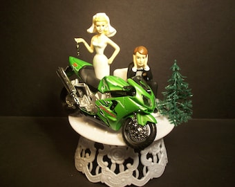 バイク カワサキ NINJA ZX-12R ストリートバイク 花嫁と花婿 面白い