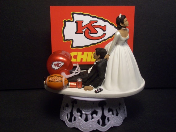 Chiefs Kansas City Football African American Couple Bride And Etsy