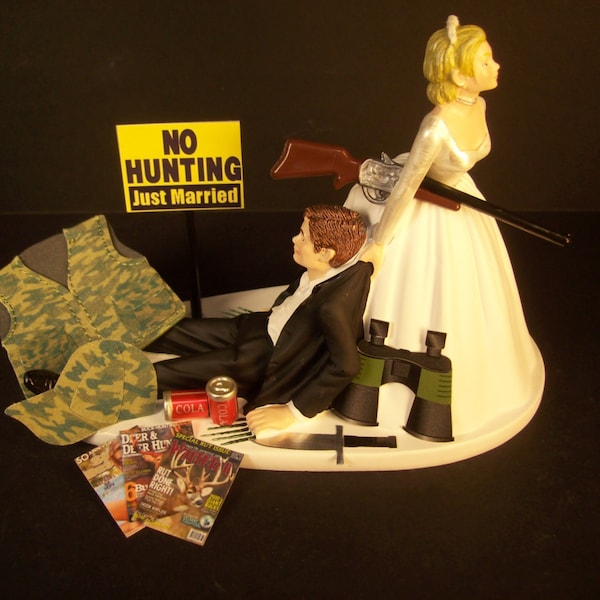 Camo Wedding Cake Topper Etsy