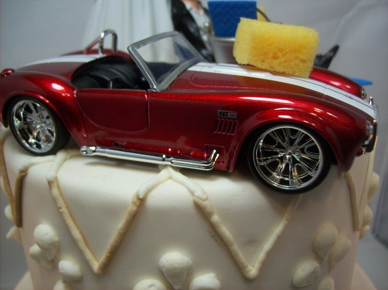 Funny Car Wash 1965 Shelby Cobra 427 S/C rojo Convertible