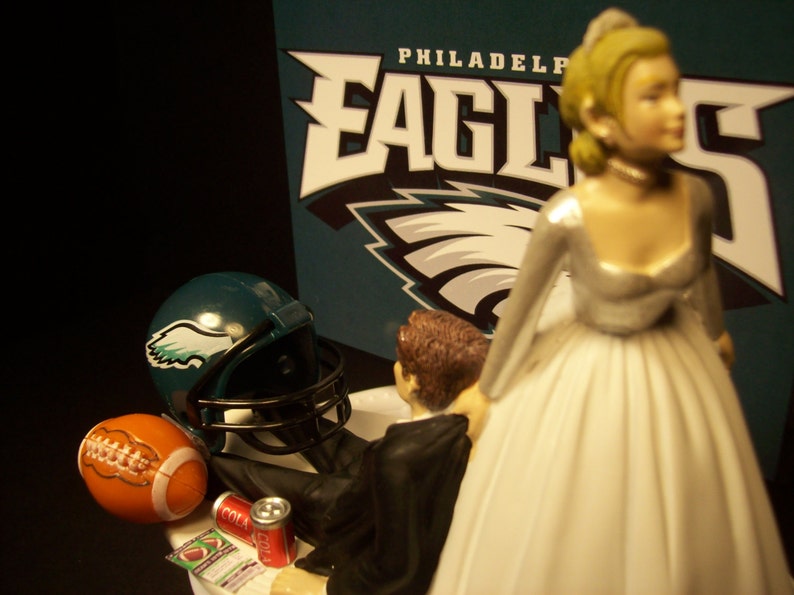 FOOTBALL PHILADELPHIA EAGLES or Your Team Bride and Groom Etsy