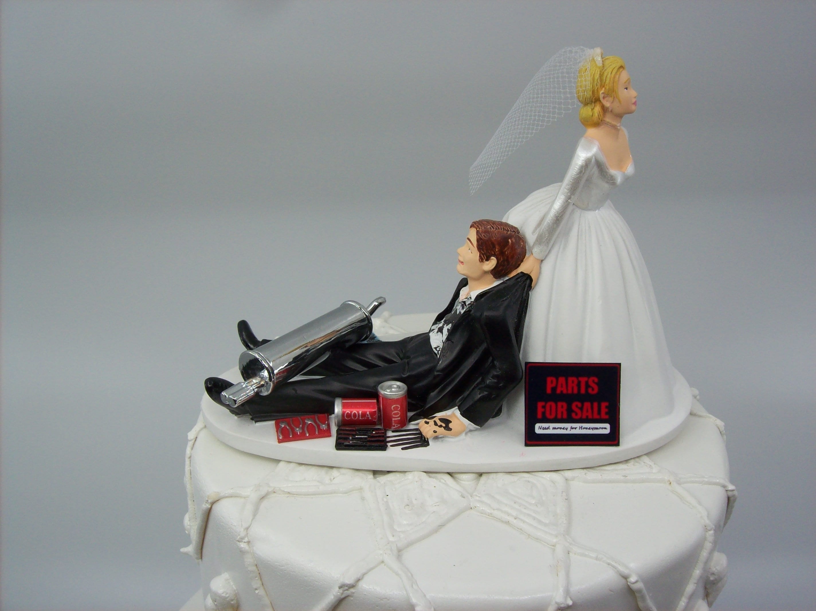 Auto Mechanic Muffler Funny Wedding Cake Topper Bride Groom - Etsy Auto Mechanic Muffler Funny Wedding Cake Topper Bride Groom - Etsy