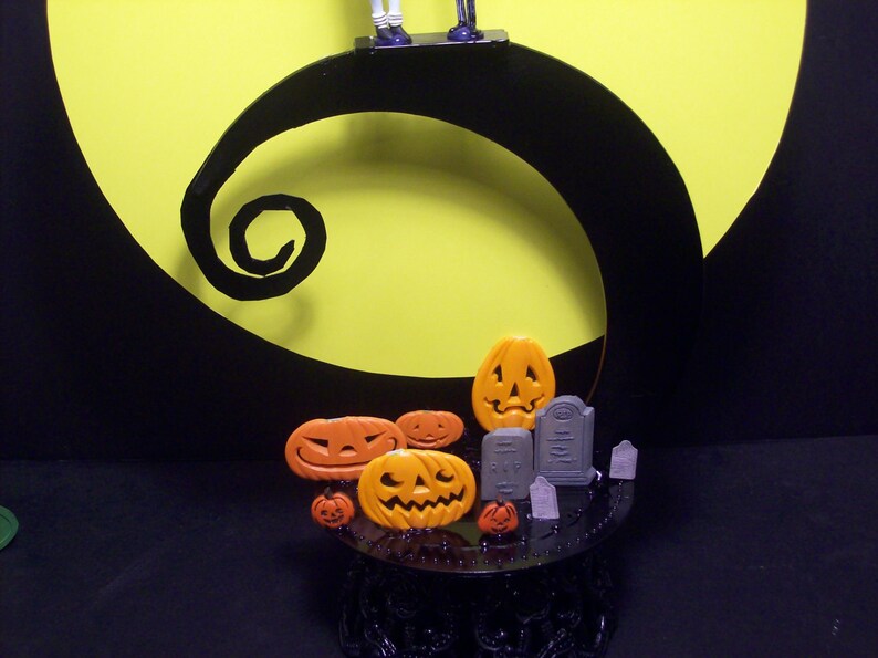 Nightmare Before Christmas Bride Groom Wedding Cake Topper