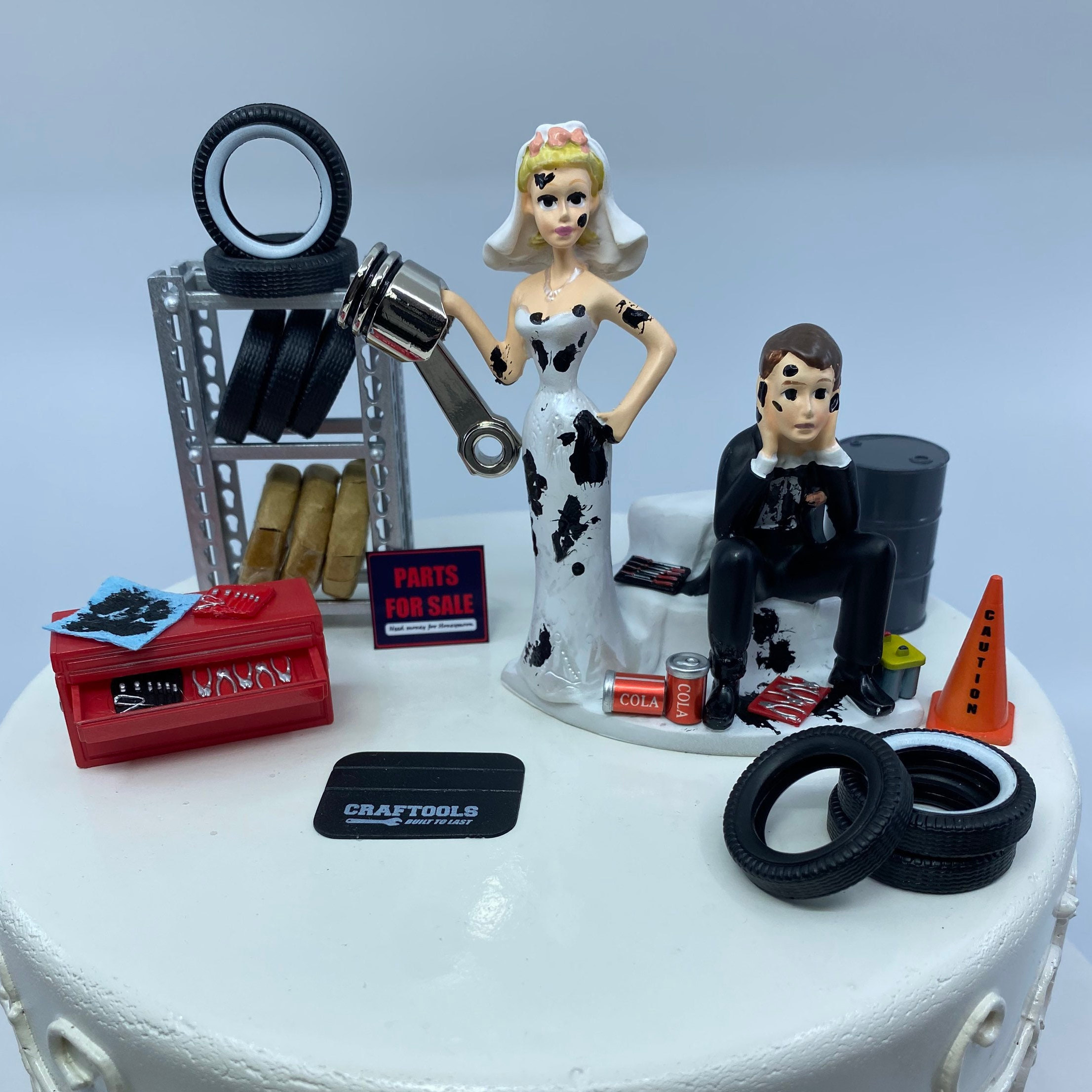 Figuras De Novios Para Tarta De Boda - Estilo Hipster, Resina, Con Globos, Decoración Para Pastel Y Mesa