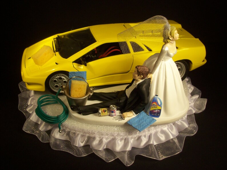 AUTO CAR Wash Diablo Yellow Lambo Funny Wedding Etsy