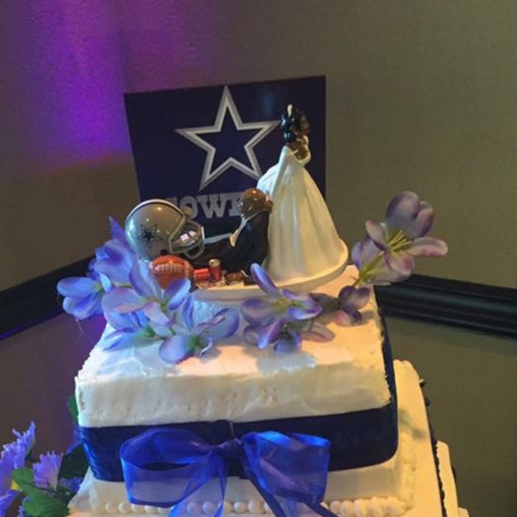 Dallas Cowboys Football Bride And Groom African American Bald Etsy Dallas Cowboys Football Bride And Groom African American Bald Etsy