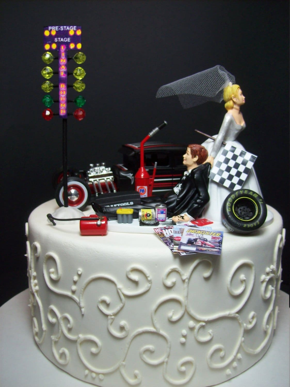 Figuras De Novios Para Tarta De Boda - Estilo Hipster, Resina, Con Globos, Decoración Para Pastel Y Mesa