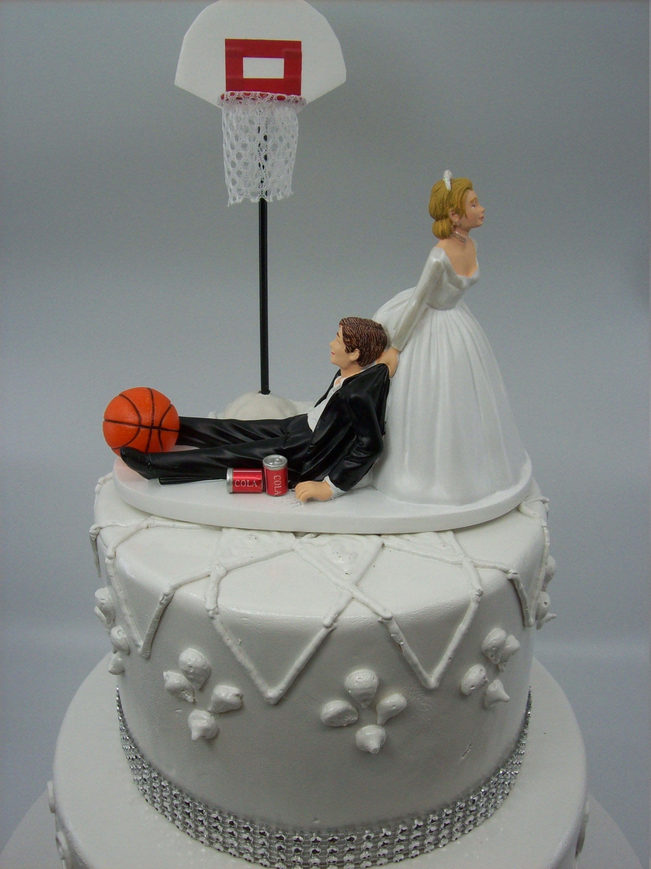 Wedding Party Reception ~Game Over Sign~ Basketball Sport Cake Topper Goal 