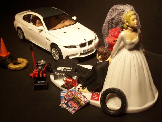 Auto Mechanic Bride Groom Bmw Series 3 M3 Wedding Cake Etsy