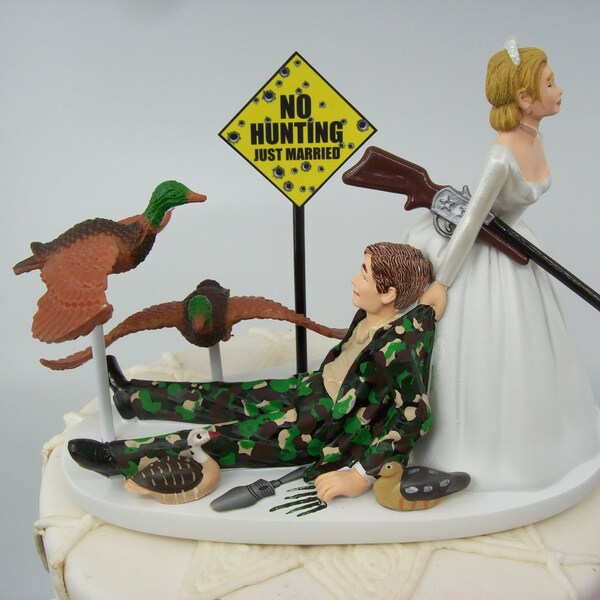 Camo Wedding Cake Topper Etsy