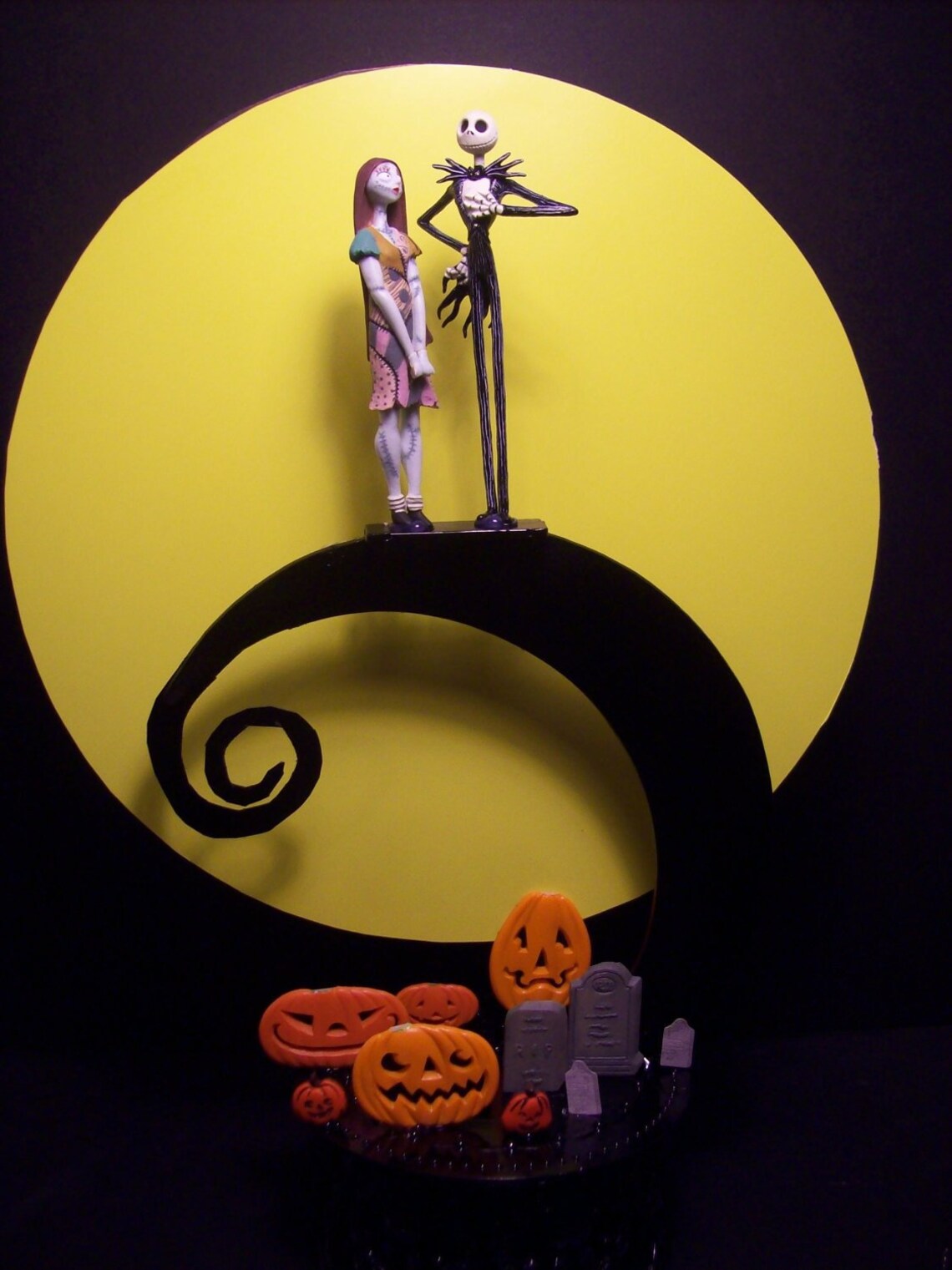 Nightmare Before Christmas Bride Groom Wedding Cake Topper
