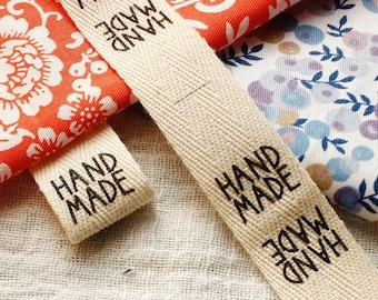 Custom Cotton Twill Labels, Flat or Folded, Sewing Accessories (20X70mm)