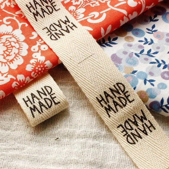 Custom Cotton Twill Labels, Flat or Folded, Sewing Accessories (20X70mm)