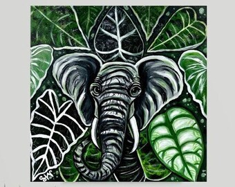 Elephant Ears Canvas Art Print