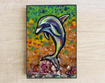 Framed Art Print - Dolphin
