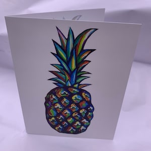Pineapple greeting card
