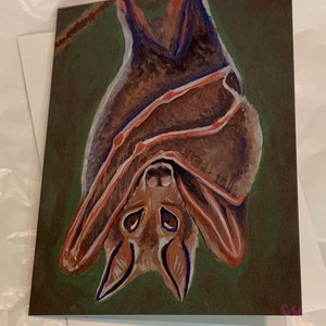 Fruit bat greeting card