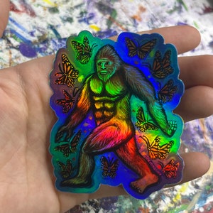 HOLOGRAPHIC Bigfoot Sticker