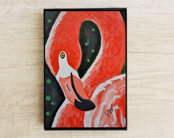 Framed Art Print - Flamingo