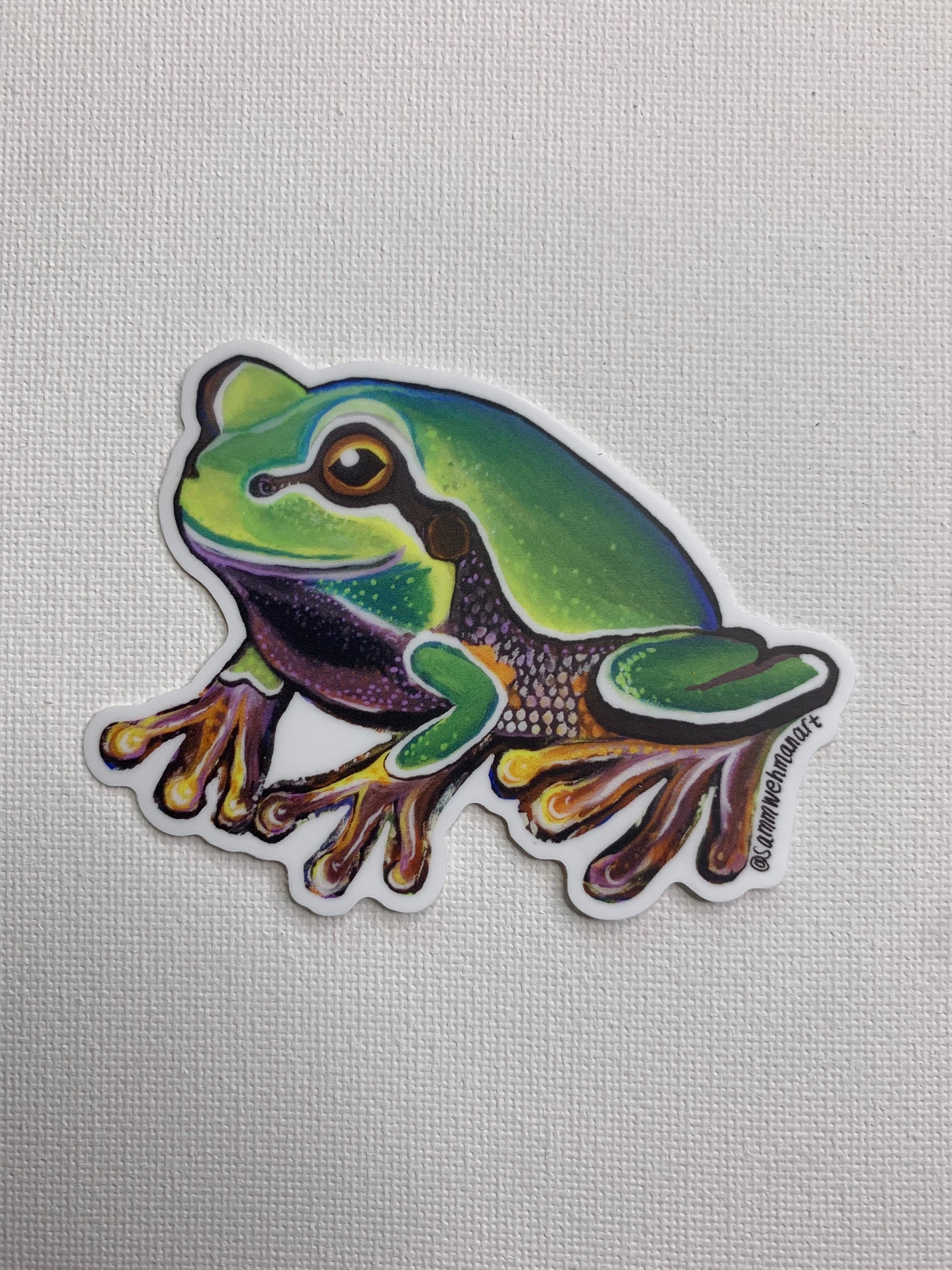 Tree Frog Vinyl Sticker - Etsy