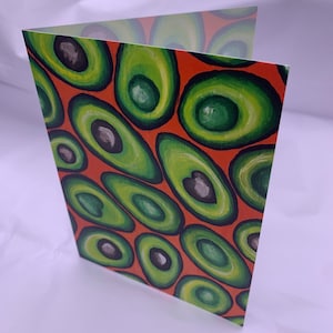 Avocado greeting card
