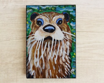 Framed Art Print - Otter