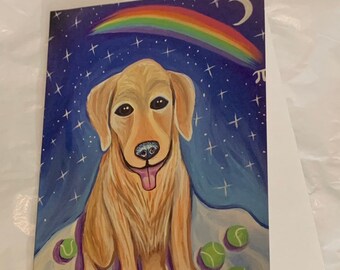 Over the rainbow pet sympathy card