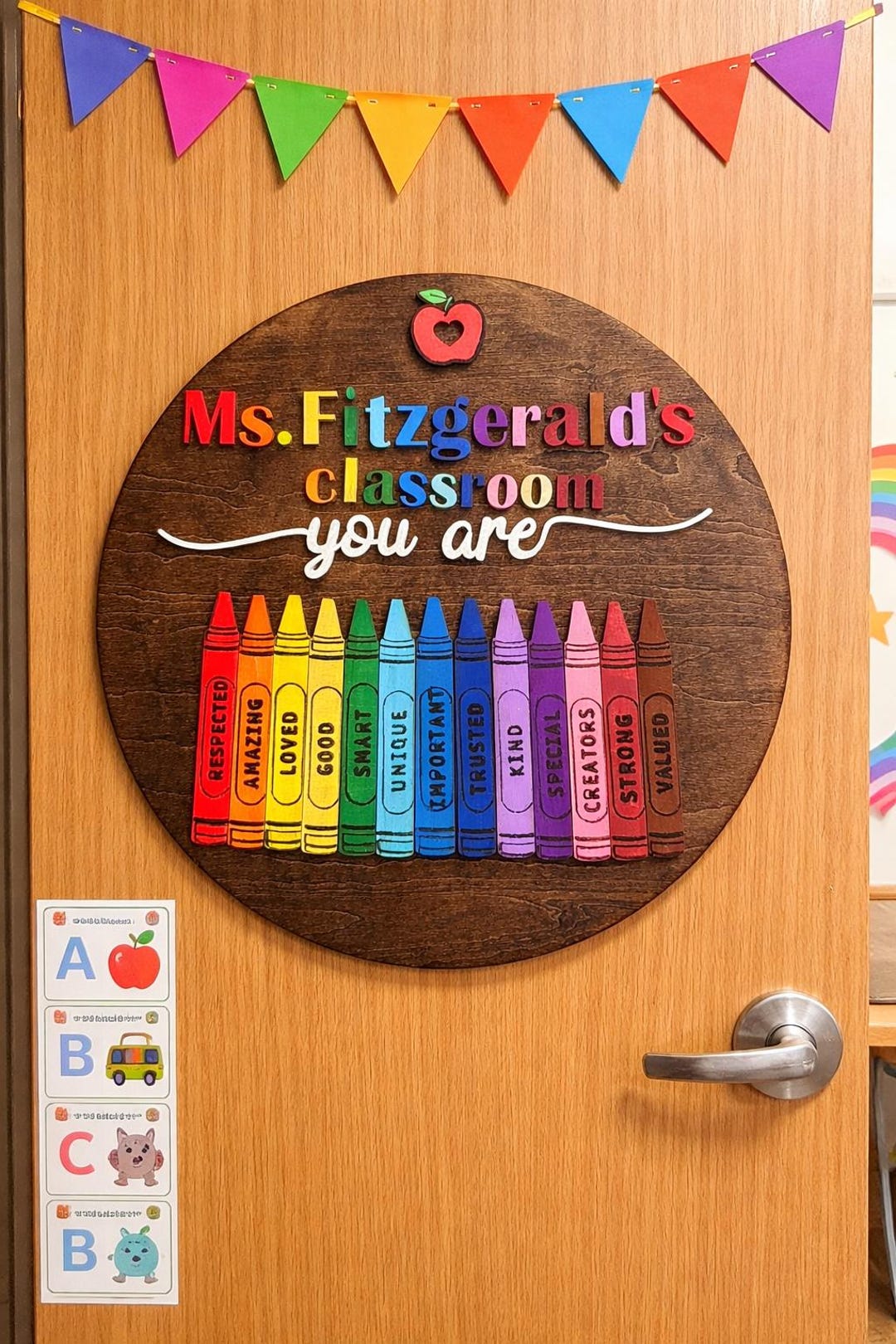 Teacher Classroom Door Sign | Personalized Classroom Decor | “you Are ...