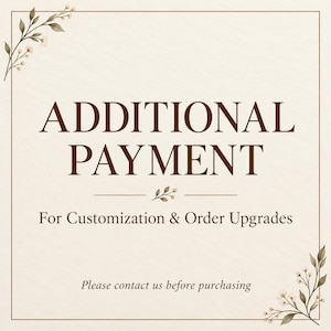 Additional Payment for Single-Sided Engraving Upgrade – Existing Order Only