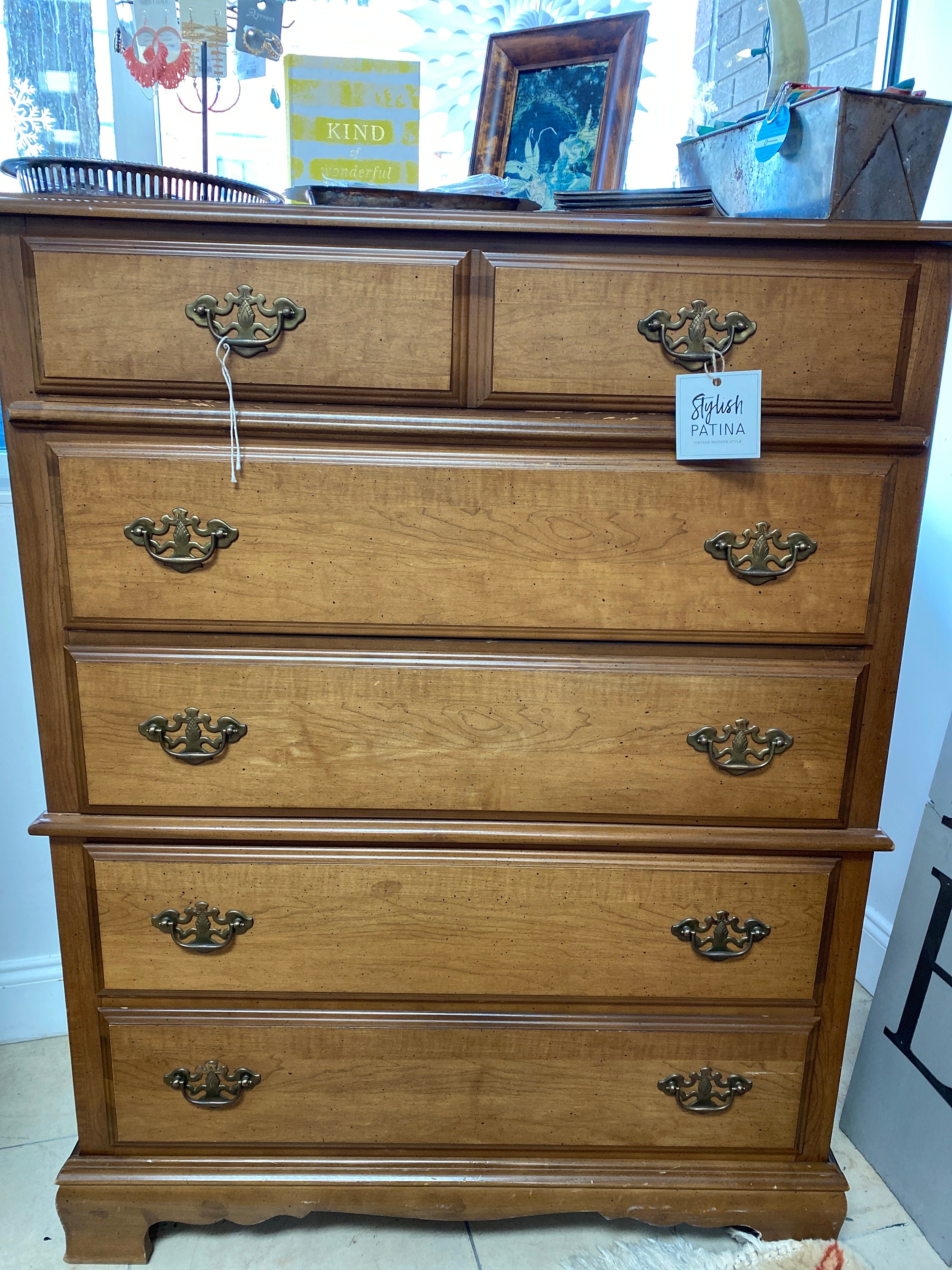 Charlie Vintage Tall Dresser - Etsy