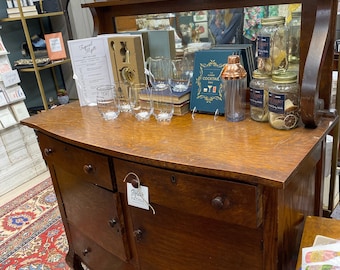 Hex II - vintage buffet I bar I console with shelf and mirror!