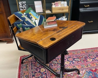 Aggie- vintage school desk