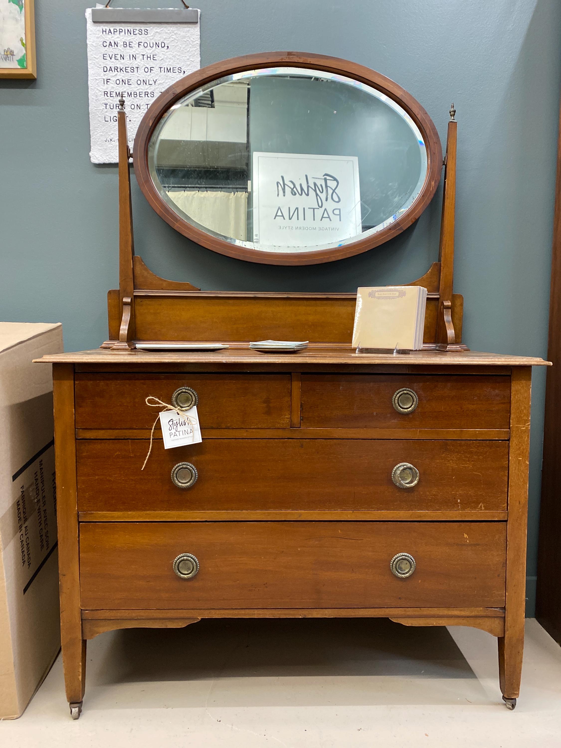 Nancy - Vintage Small Dresser With Mirror - Etsy Nancy - Vintage Small Dresser With Mirror - Etsy