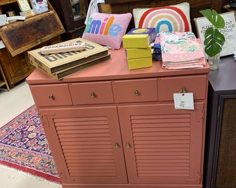 Paul - vintage pink cabinet I console I side table