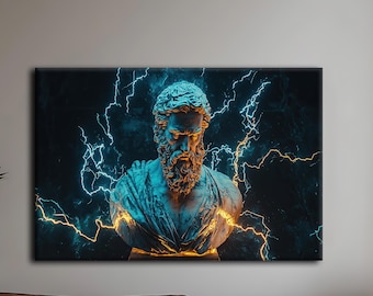 Marcus Aurelius Canvas Wall Art, Stoic Philosophy Decor