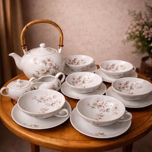 Holst Porzellan Set Da 12 Tazzine Da Caffè Pieghevoli In Porcellana Bianca - 6 Tazze + 6 Piattini, Capacità 10 Cl - Design Originale A Bicchiere Pressato, Qualità Gastronomica - 4