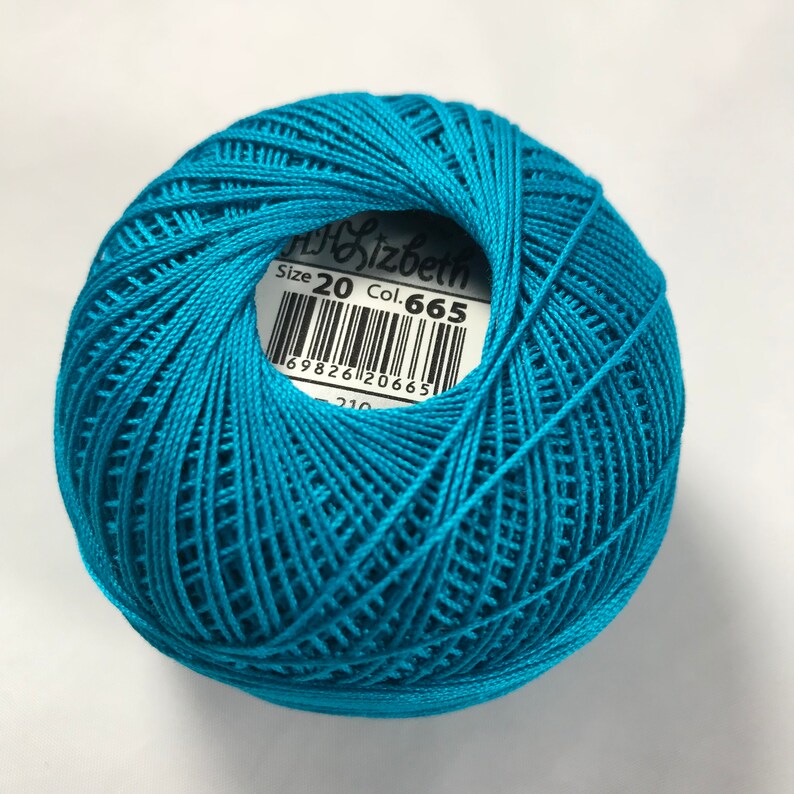 FULL SPOOL Lizbeth Tatting Thread Dark Ocean Teal Color Etsy