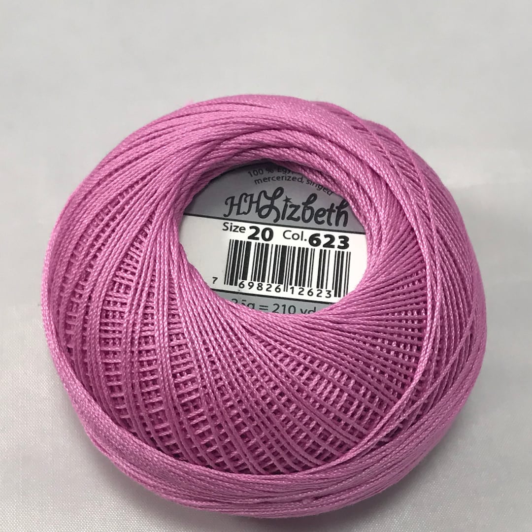 FULL SPOOL - Lizbeth Tatting Thread - Solid Light Raspberry Pink ...